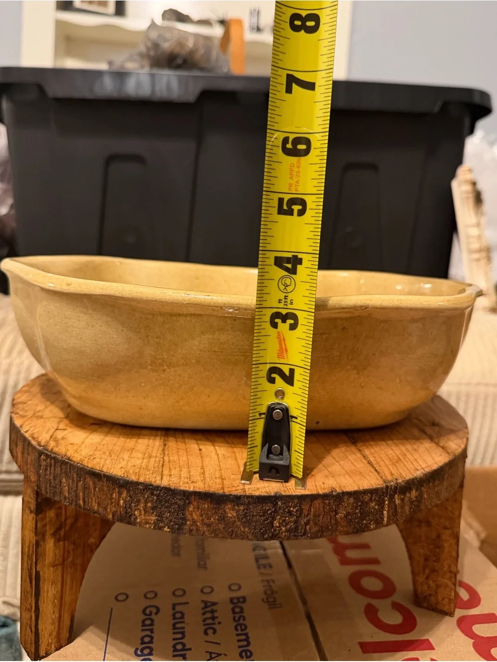 Wavy Vintage Pottery Bowl